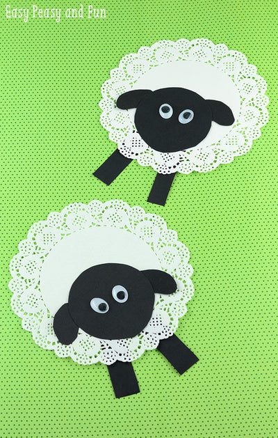 Making Sheep Out Of Doilies