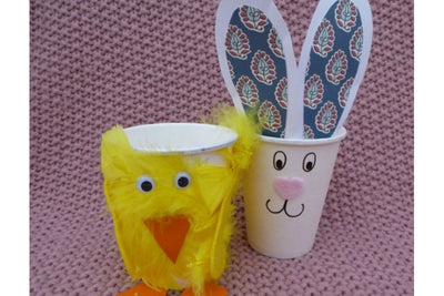 How To Make Paper Cup Bunnies And Chicks For Easter