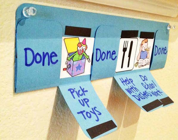 How To Make A Wall Chart For Household Chores – Primary Colours - Lyme ...