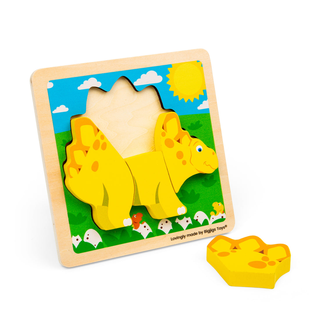 Bigjigs Chunky Lift Out Puzzle - Stegosaurus