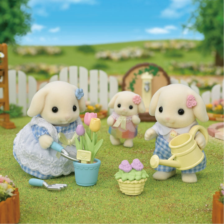Sylvanian Families - Blossom Garden Set - Flora Rabbit Brother &amp;  Sister
