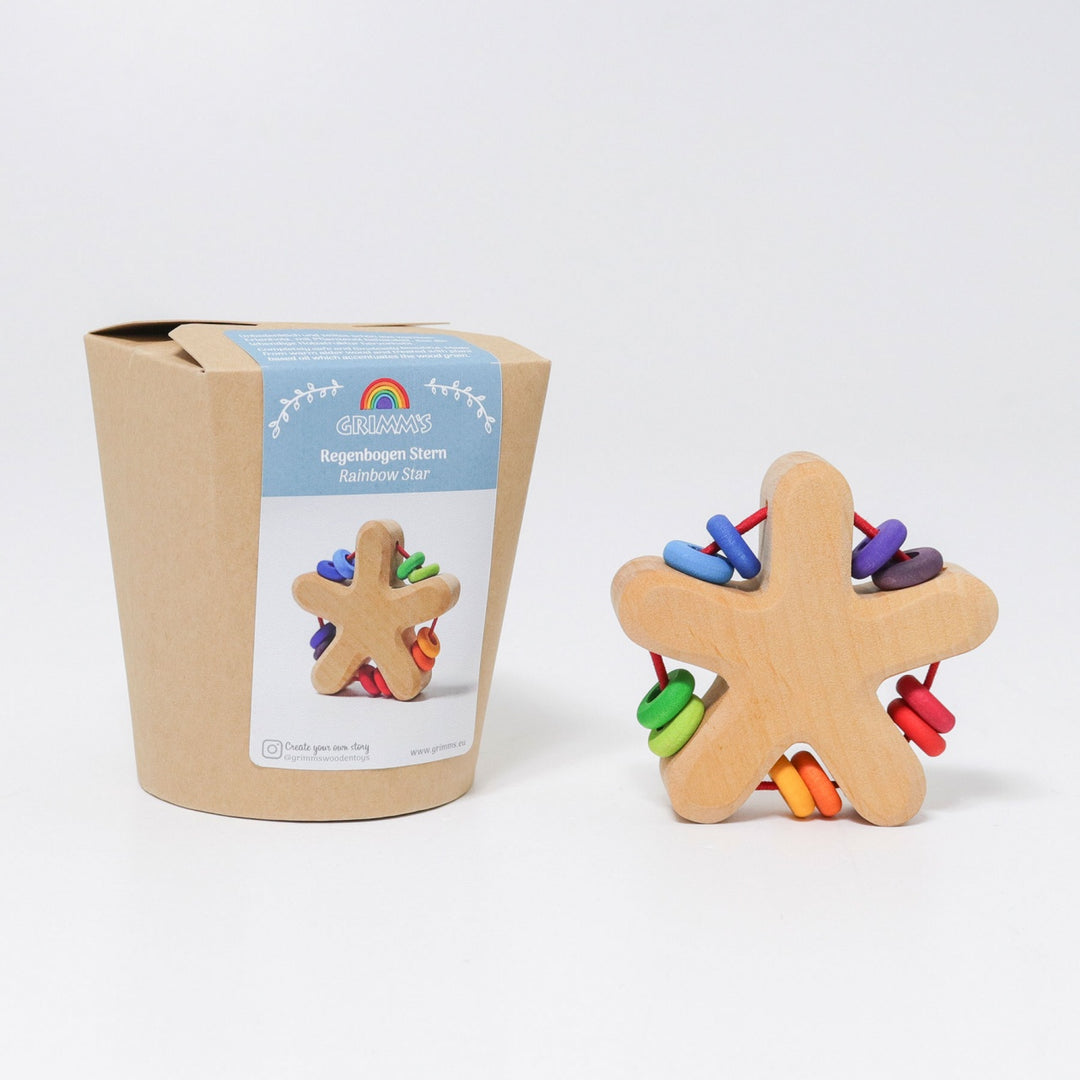 Grimms Grasping Toy - Rainbow Star