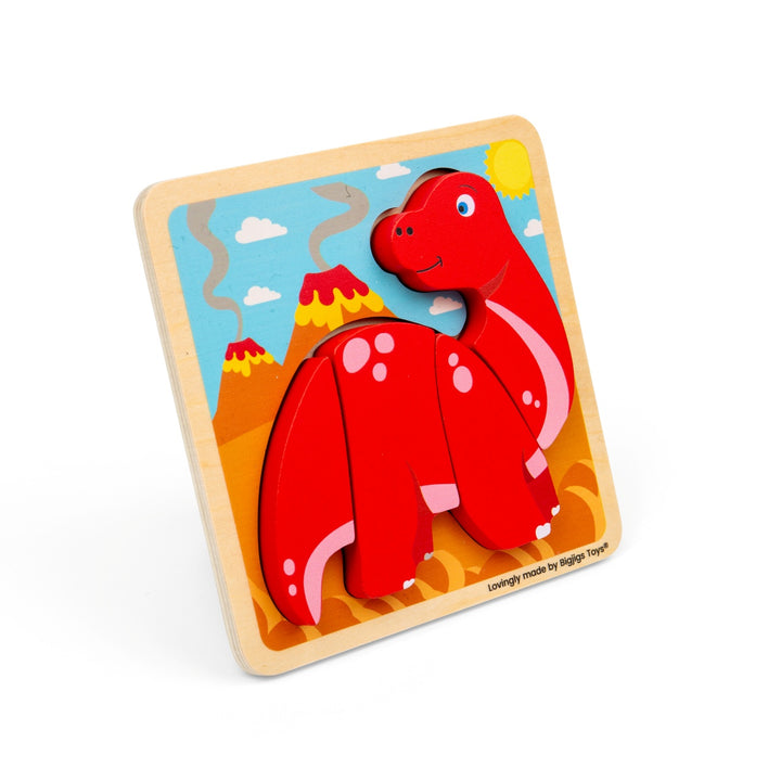 Bigjigs Chunky Lift Out Puzzle - Diplodocus