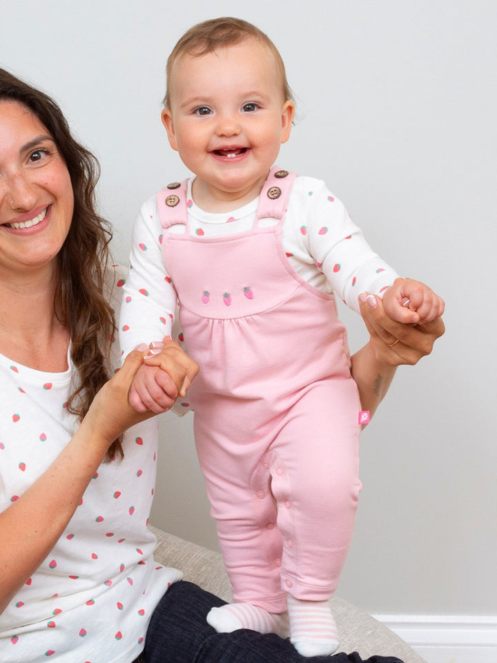 Kite Dungarees - Berry Dot