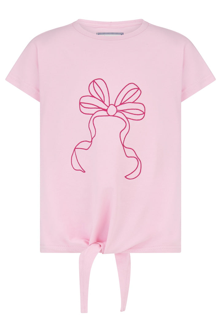 Lighthouse Causeway Tie Top - Pink Bow