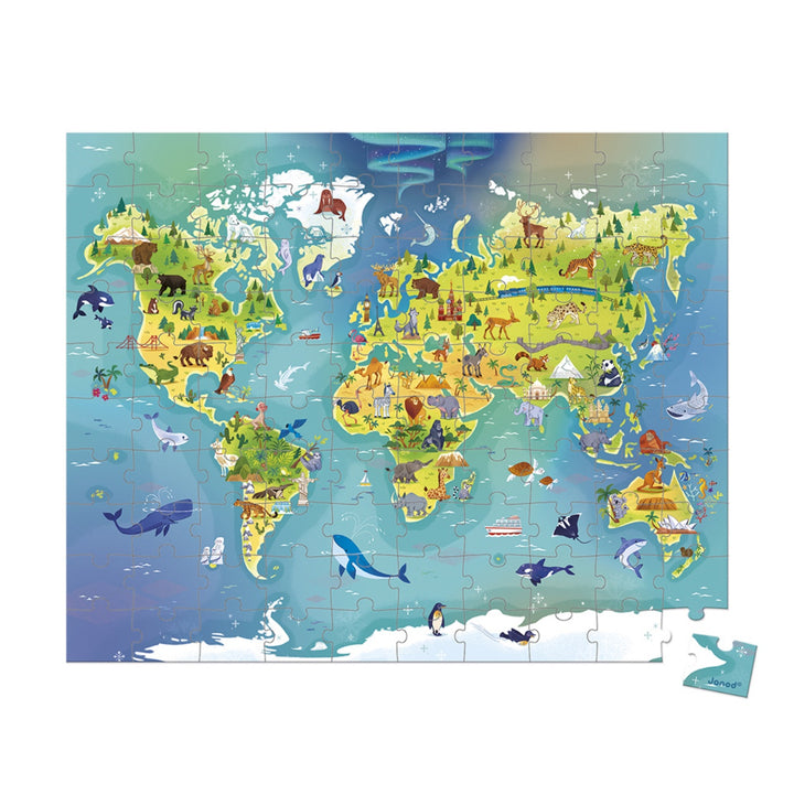 Janod World Puzzle - 100 pieces