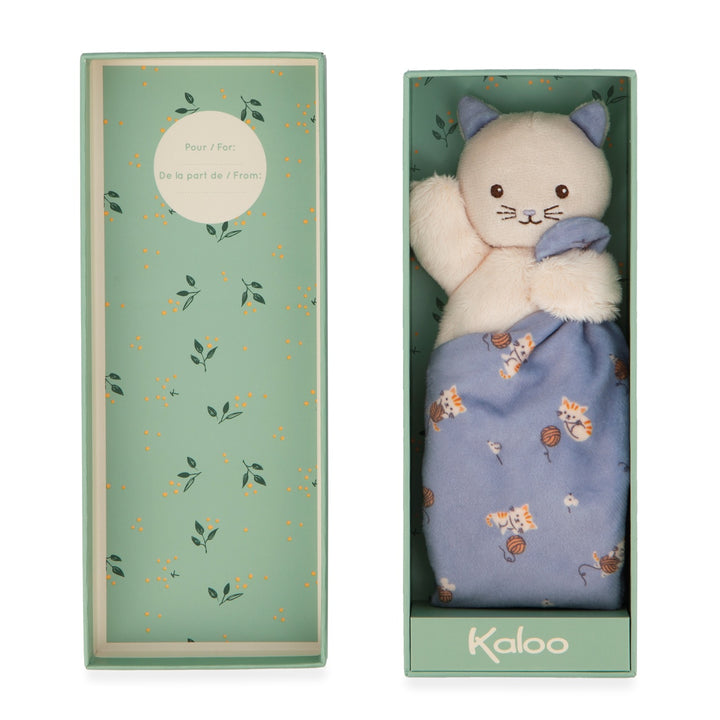 Kaloo Carre Douceur Doudou - Cat Lilac 17cm