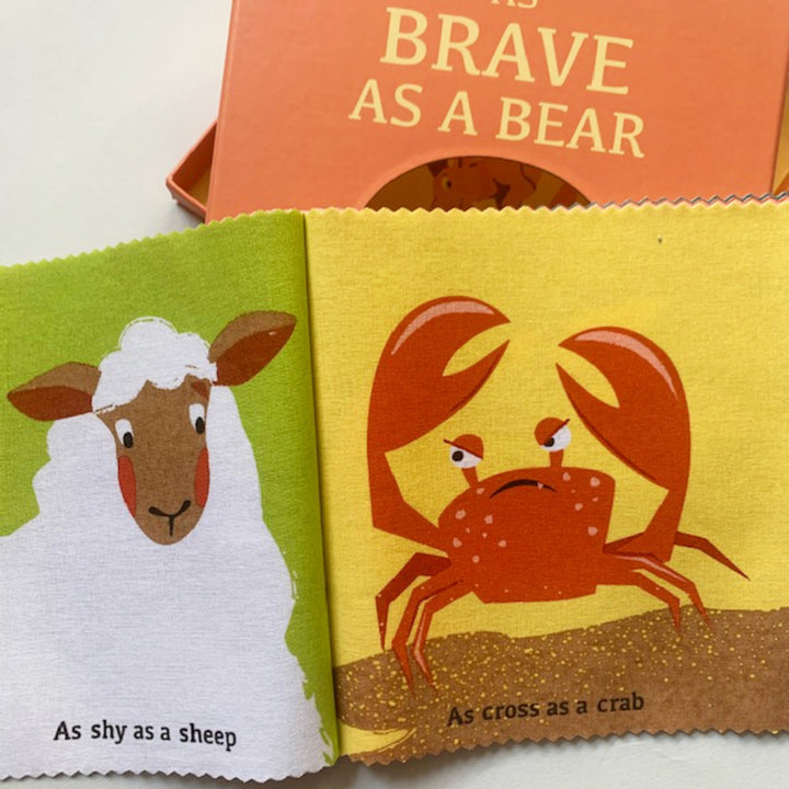 ThreadBear Rag Book - As Brave as a Bear