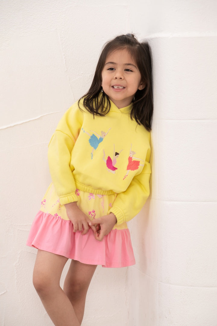Lighthouse Saskia Skort - Lemon Bow