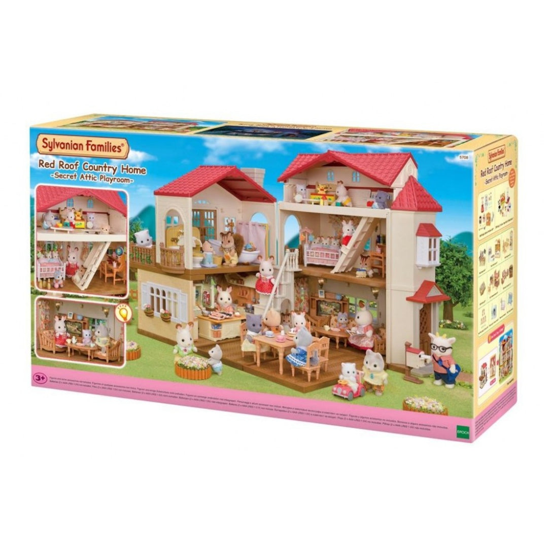 Sylvanian Families - Red Roof Country Home Secret Attic Playroom