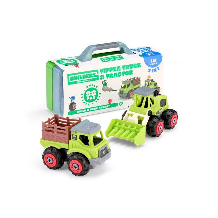 Builderz Dumper Farm Tipper Truck and Tractor 2-in-1