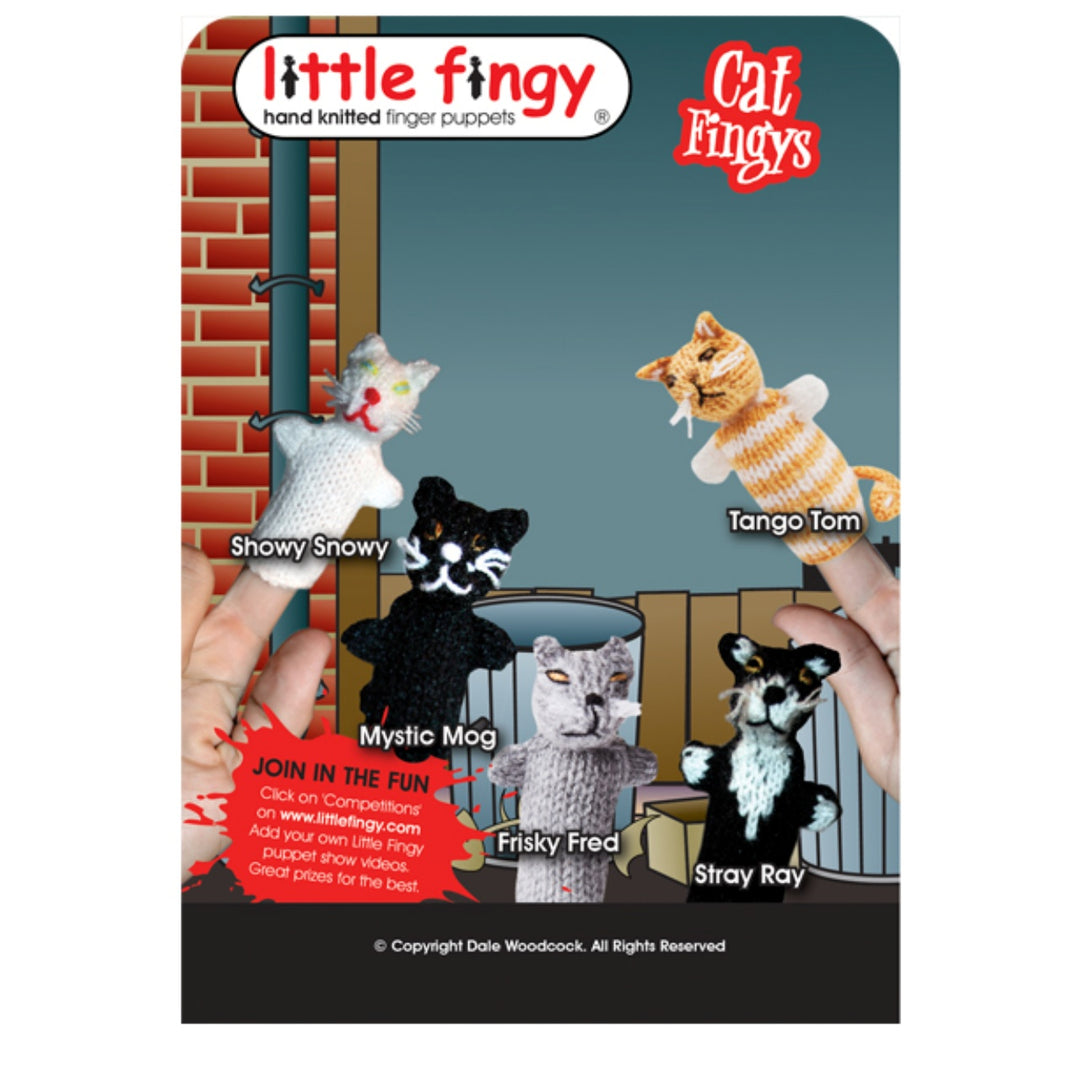 Little Fingy Finger Puppets Gift Bag - Cats