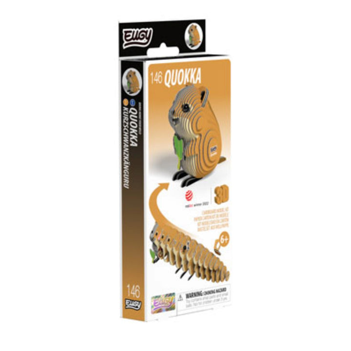Eugy Quokka 3D Cardboard Model Kit