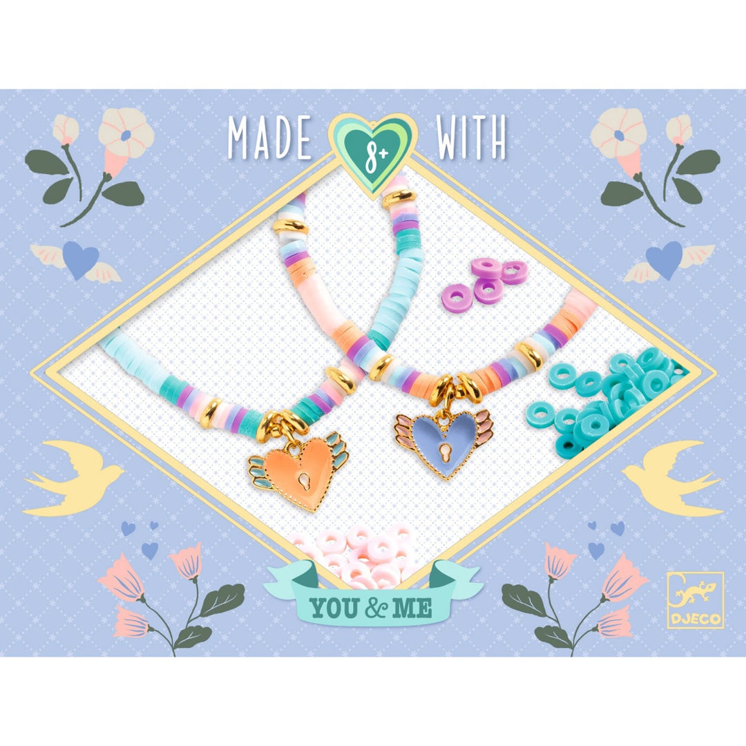 Djeco Heart Heishi Bracelet Bead Kit