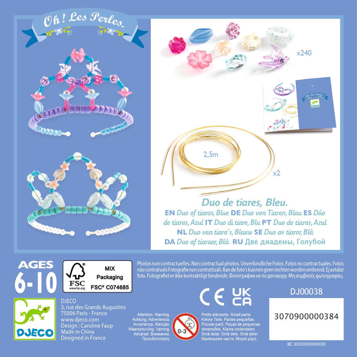 Djeco Duo of Tiaras Bead Kit