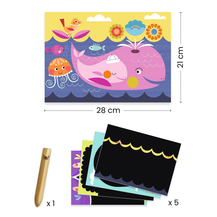 Djeco Scratch Cards for Little Ones - It is fun to discover