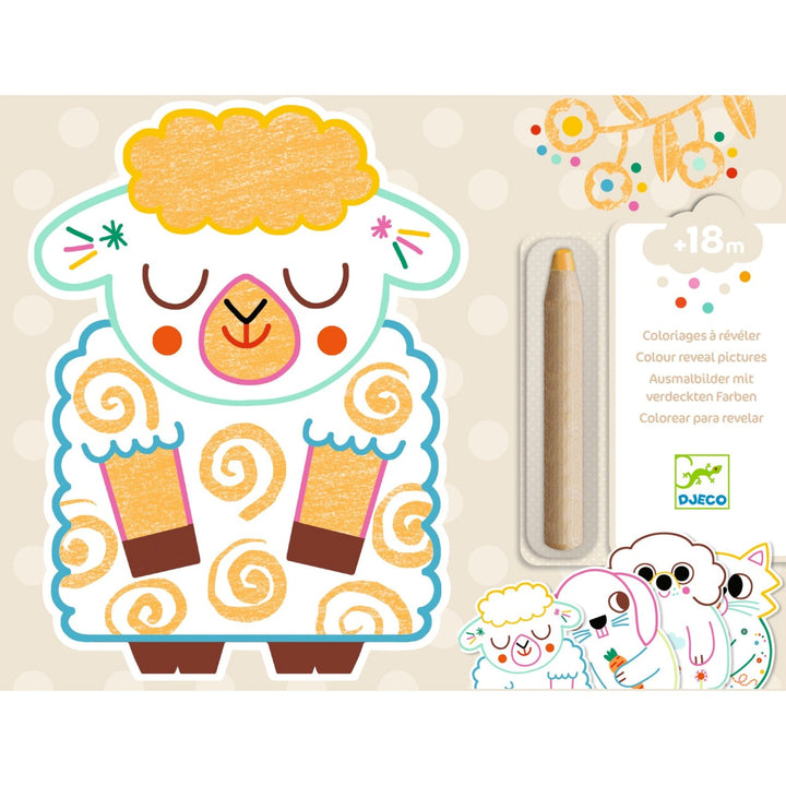 Djeco Magic Colouring - Domestic Animals