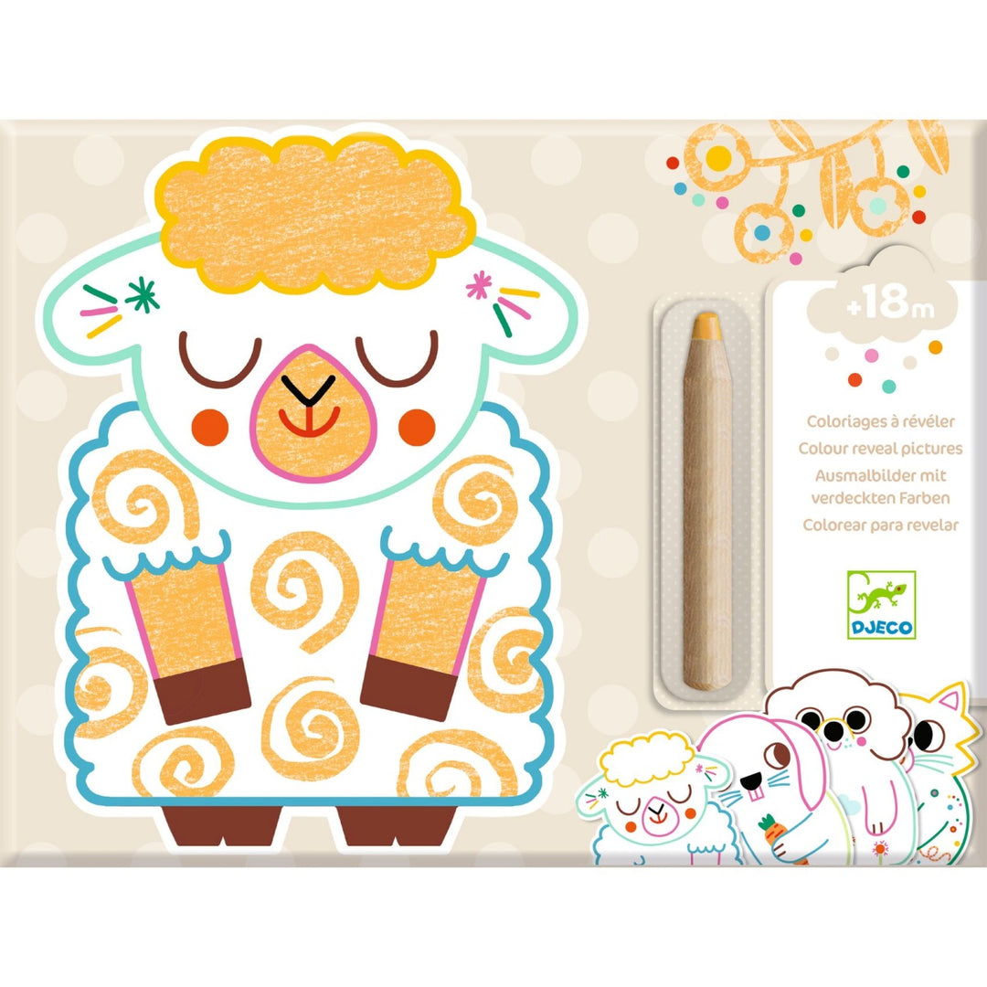 Djeco Magic Colouring - Domestic Animals