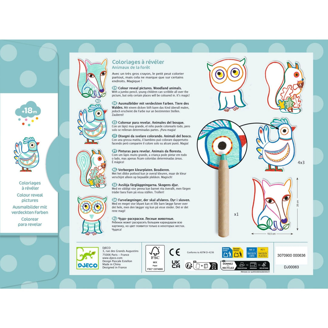 Djeco Magic Colouring - Forest Friends