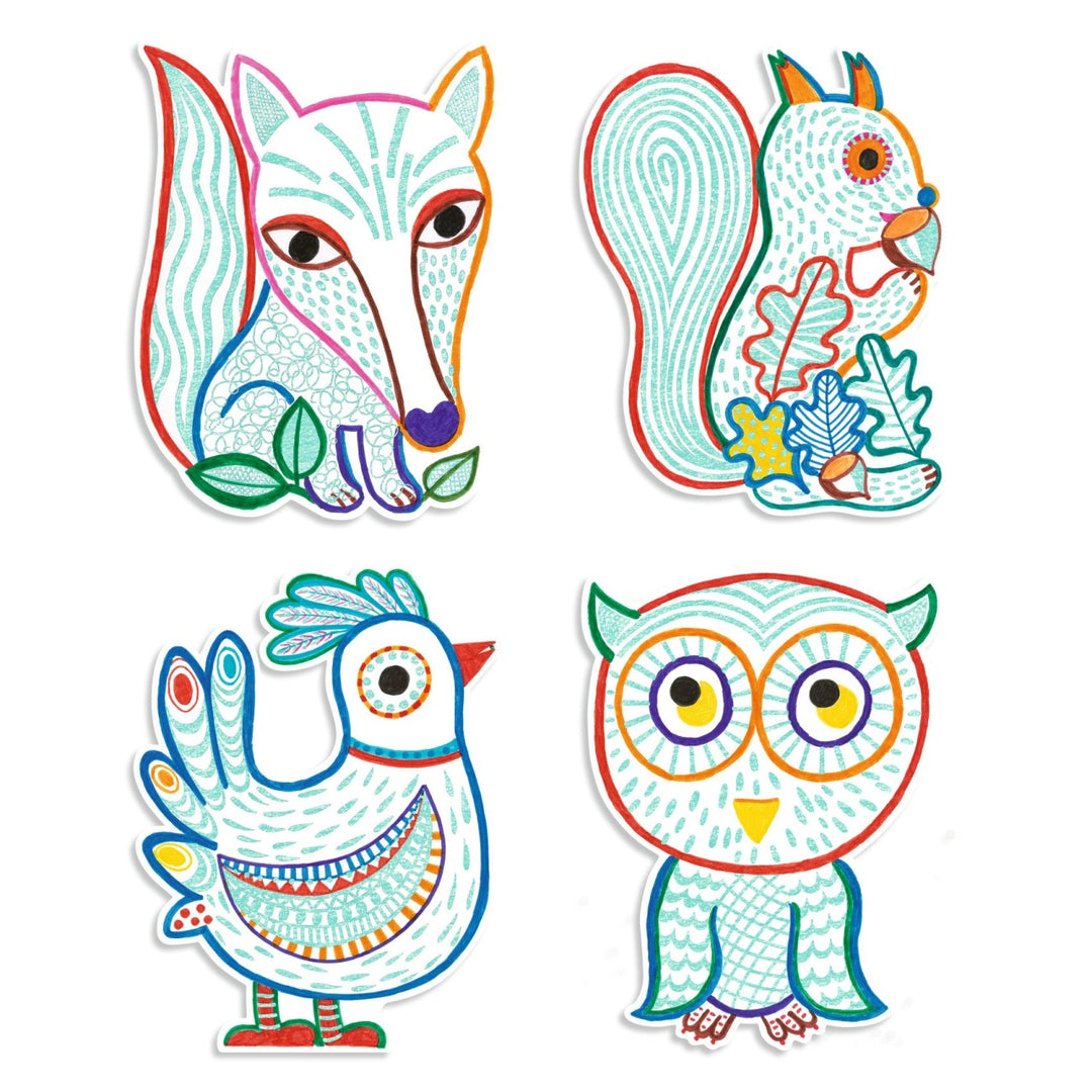 Djeco Magic Colouring - Forest Friends