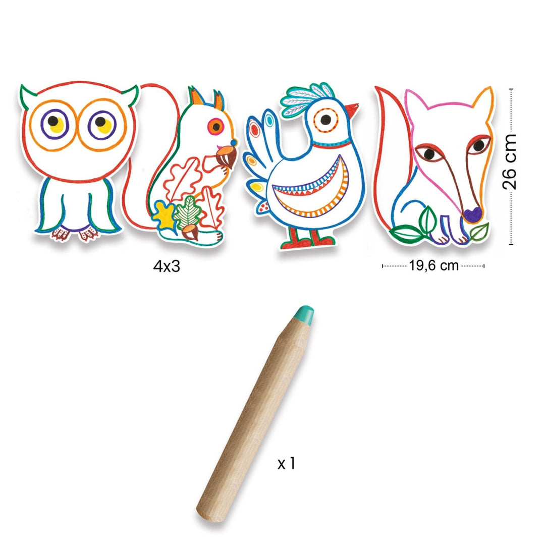 Djeco Magic Colouring - Forest Friends