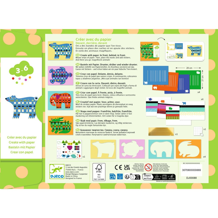 Djeco Create with Paper Weaving - In front, behind, in front