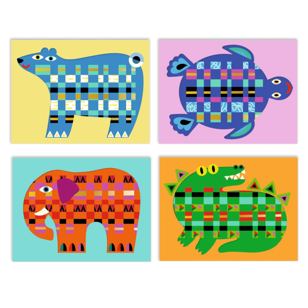 Djeco Create with Paper Weaving - In front, behind, in front