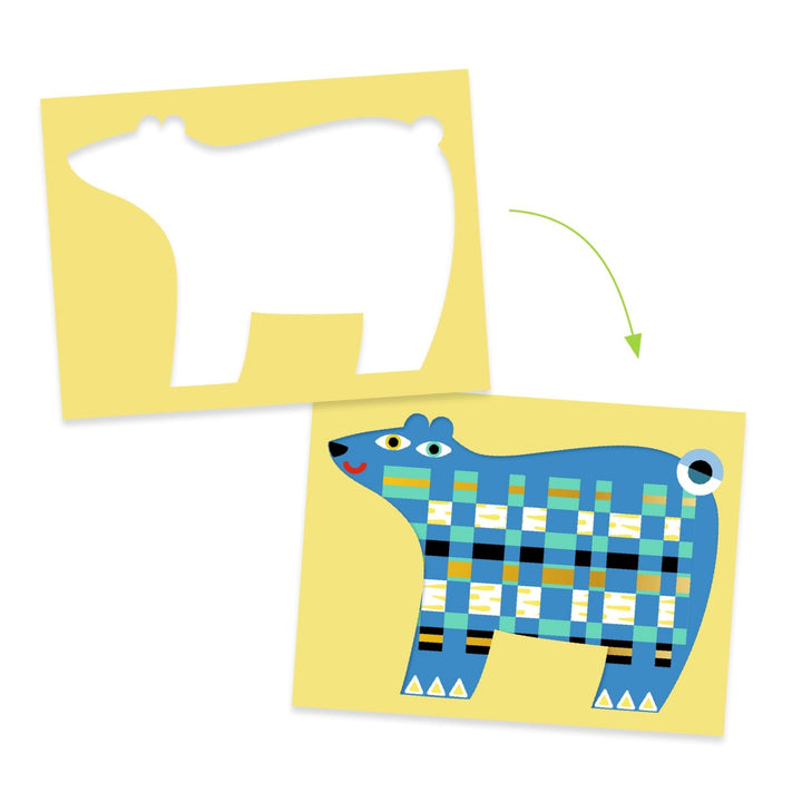 Djeco Create with Paper Weaving - In front, behind, in front