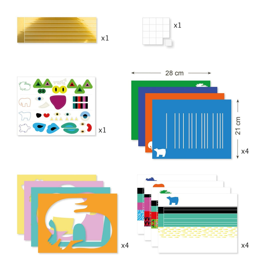 Djeco Create with Paper Weaving - In front, behind, in front