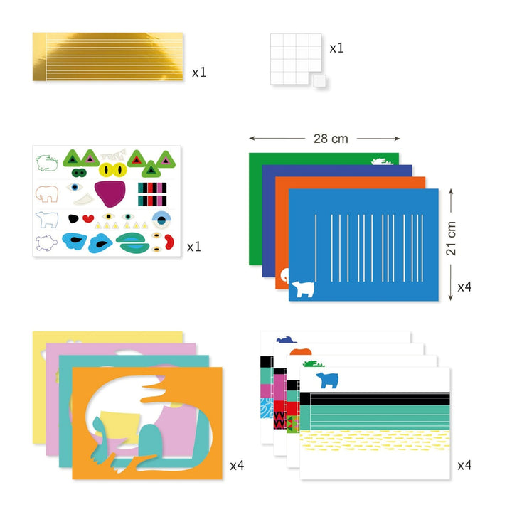 Djeco Create with Paper Weaving - In front, behind, in front