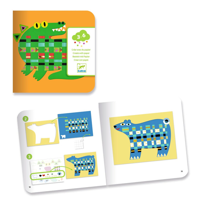 Djeco Create with Paper Weaving - In front, behind, in front