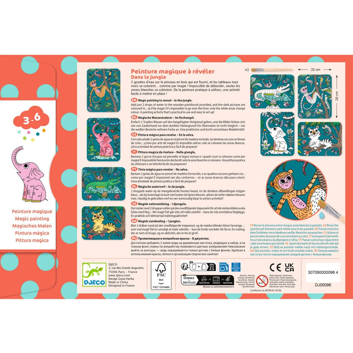 Djeco Magic Reveal Paint - In the Jungle