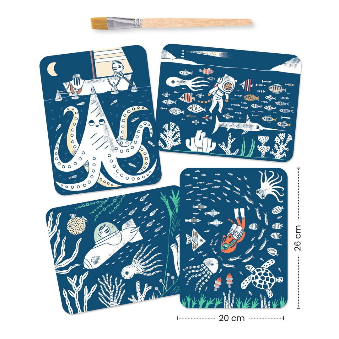 Djeco Magic Reveal Paint - In the Ocean