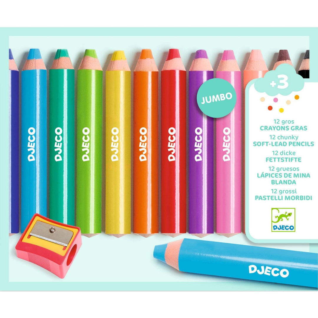 Djeco Set of 12 Chunky Pencils