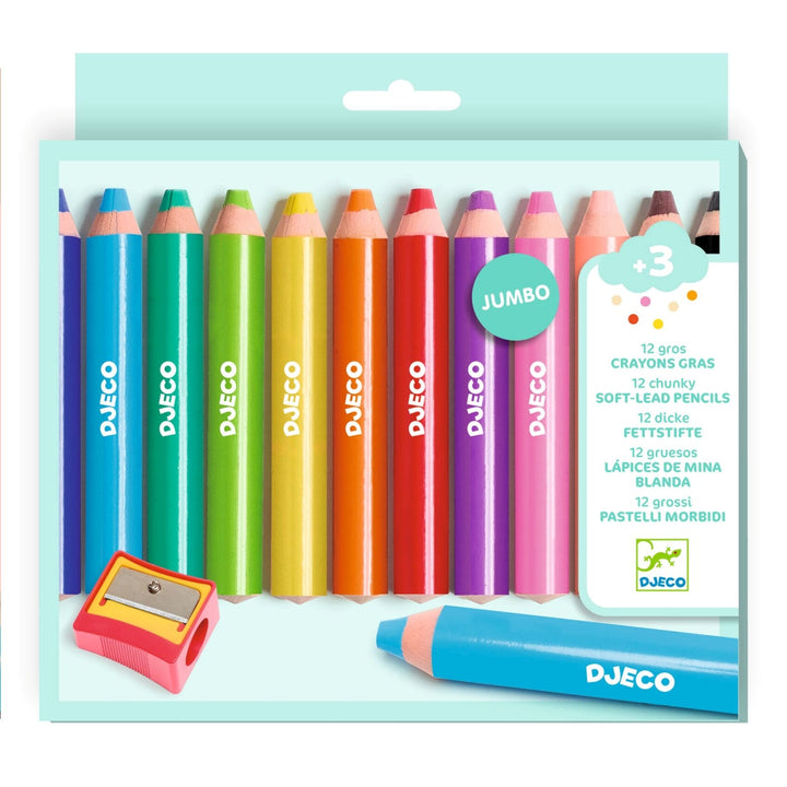 Djeco Set of 12 Chunky Pencils