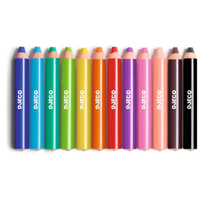 Djeco Set of 12 Chunky Pencils