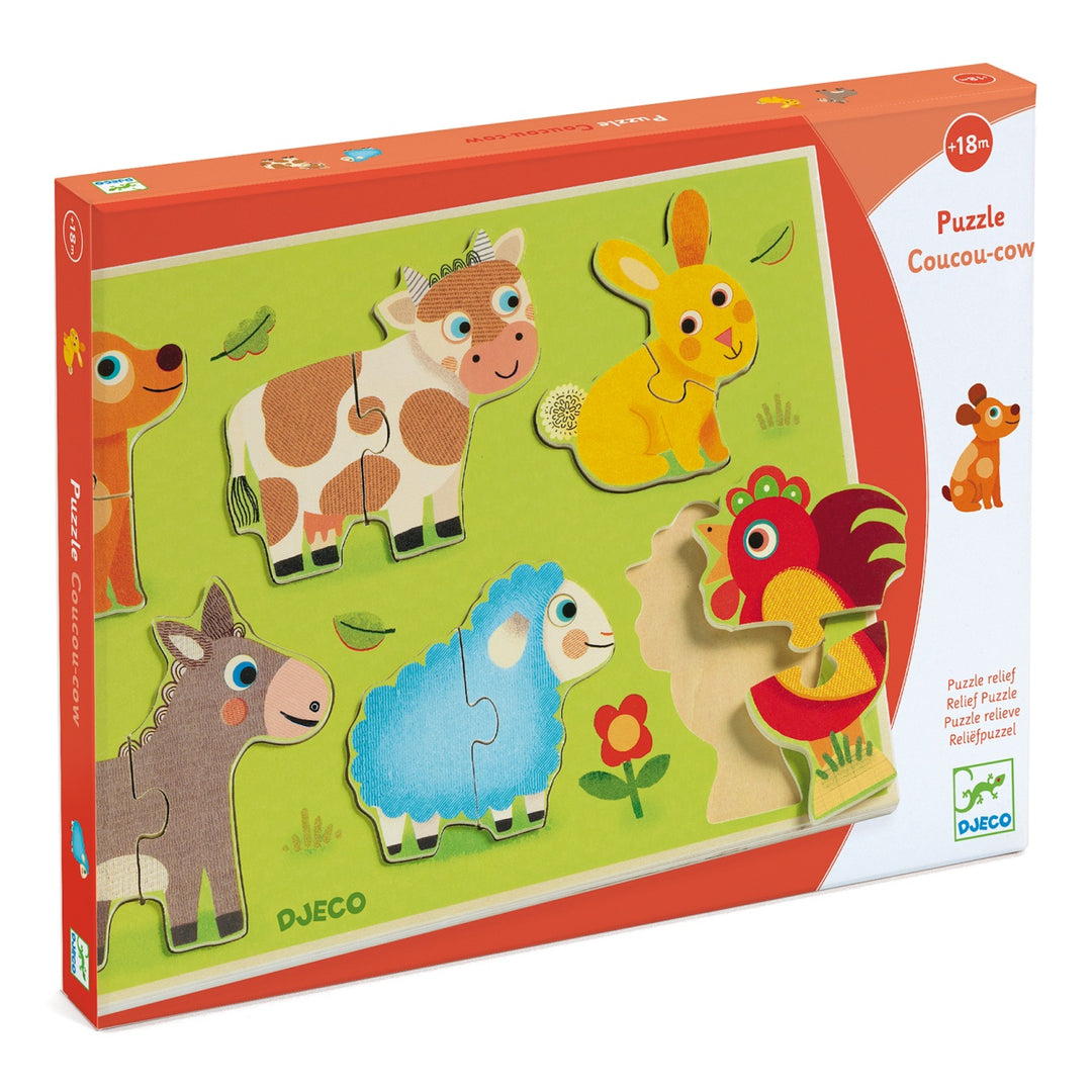 Djeco Wooden Puzzle - Cou Cou Cow