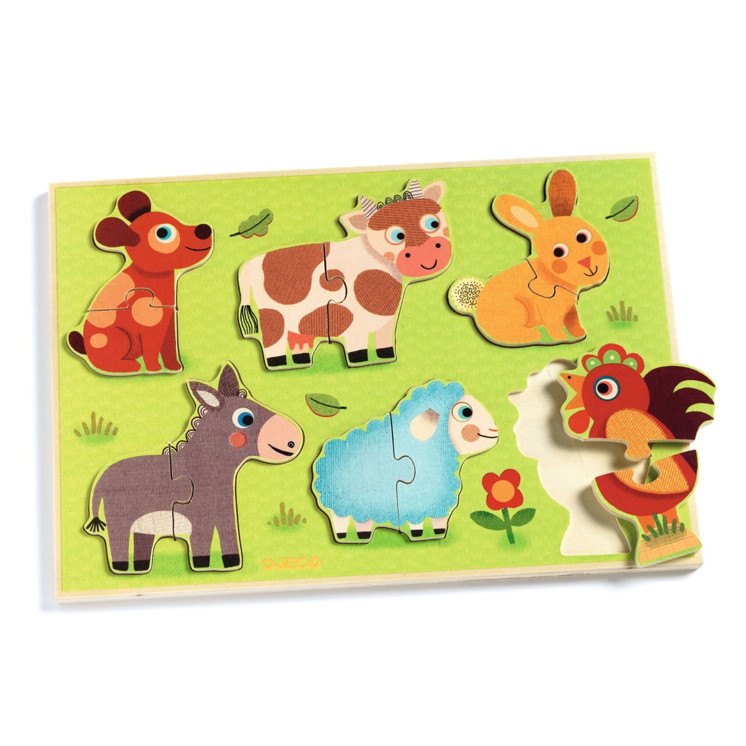 Djeco Wooden Puzzle - Cou Cou Cow
