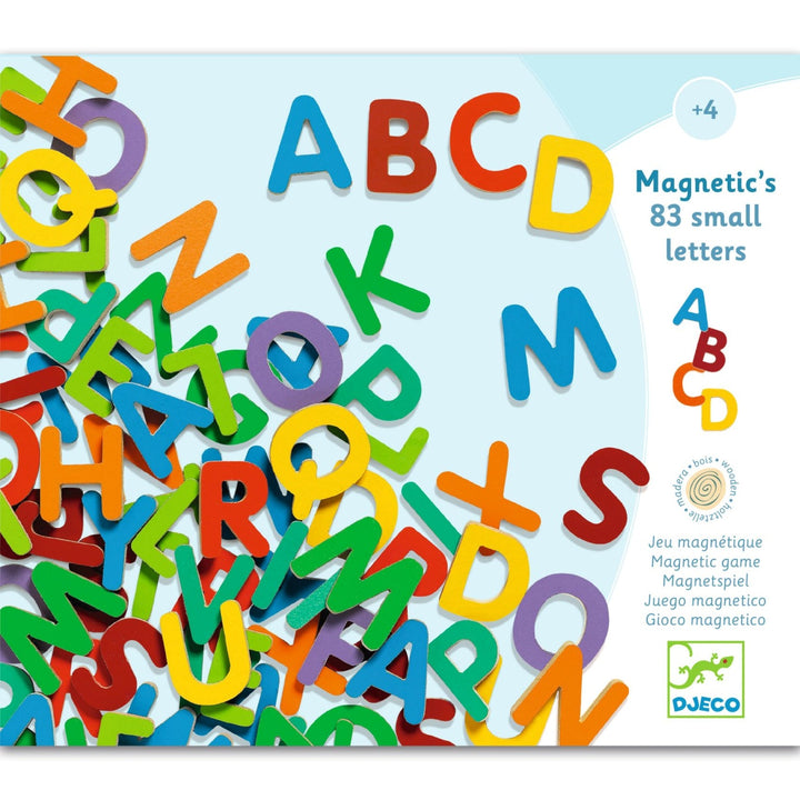Djeco Wooden Magnetic Letters (Pack of 83)