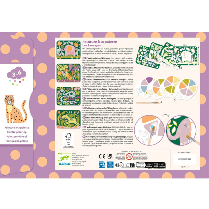Djeco Paint for Little Ones - Palette Painting - Wild Ones