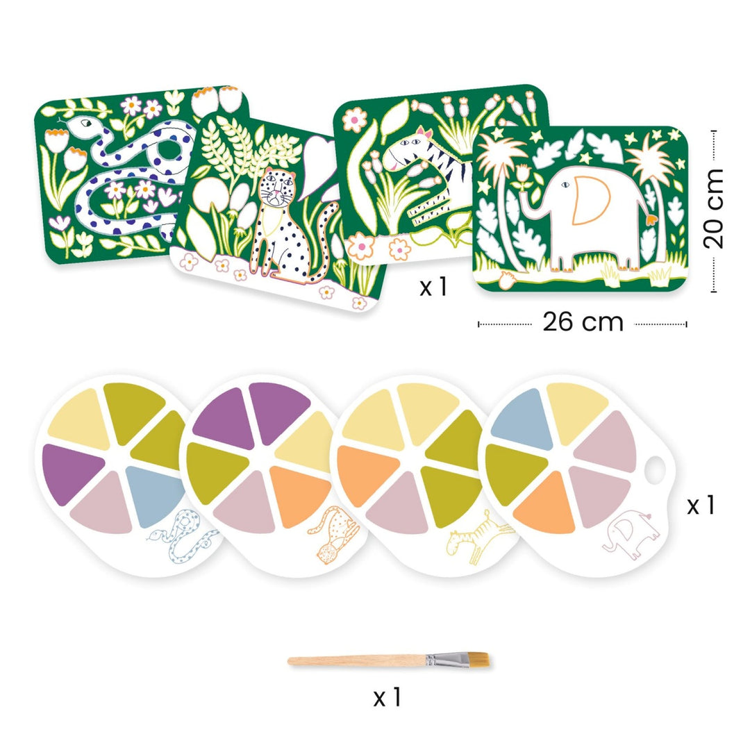 Djeco Paint for Little Ones - Palette Painting - Wild Ones