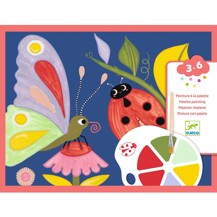 Djeco Paint for Little Ones - Palette Painting - Creepy Crawlies