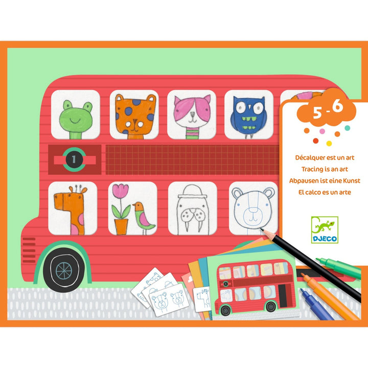 Djeco Tracing is an Art Colouring Set