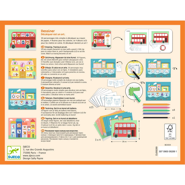 Djeco Tracing is an Art Colouring Set