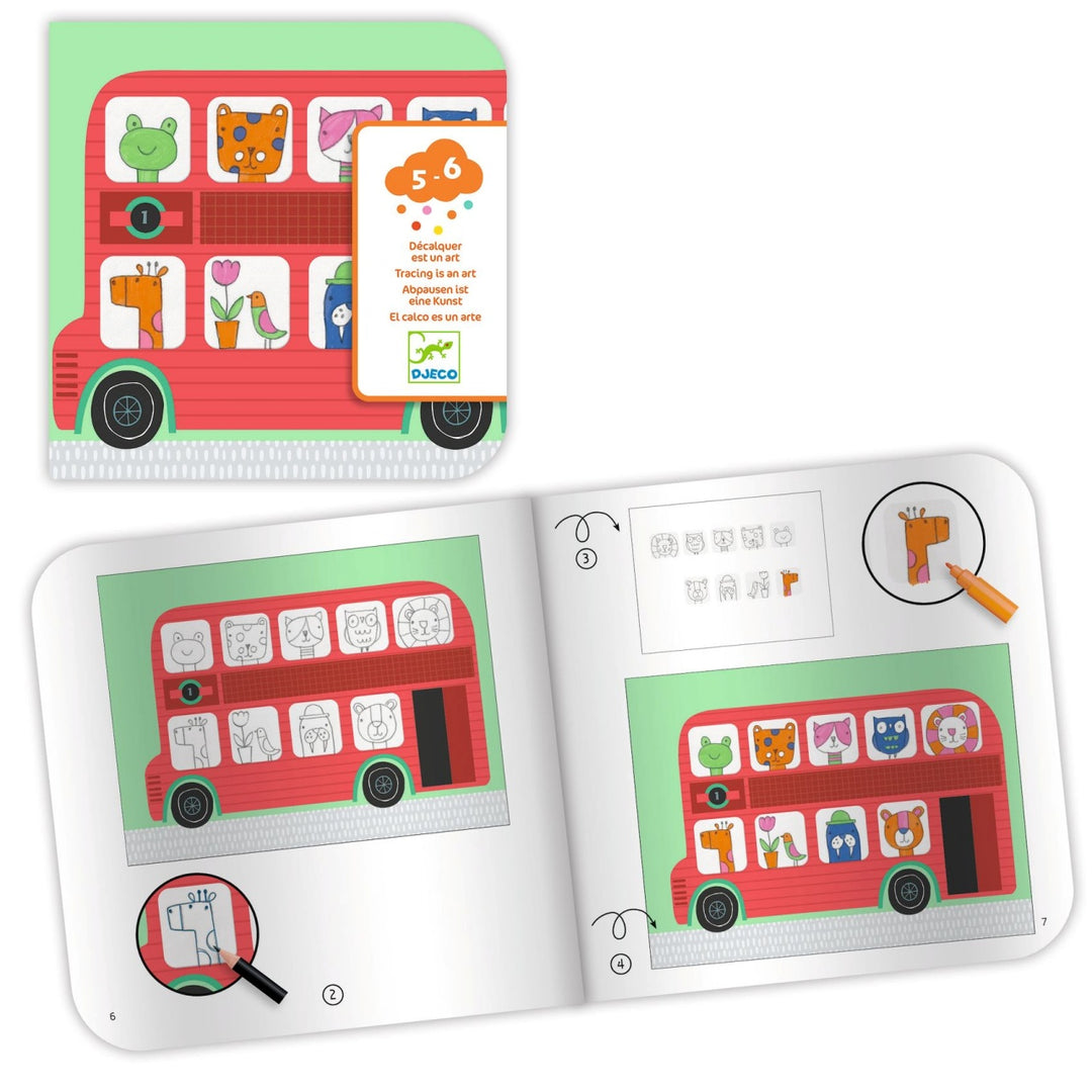 Djeco Tracing is an Art Colouring Set