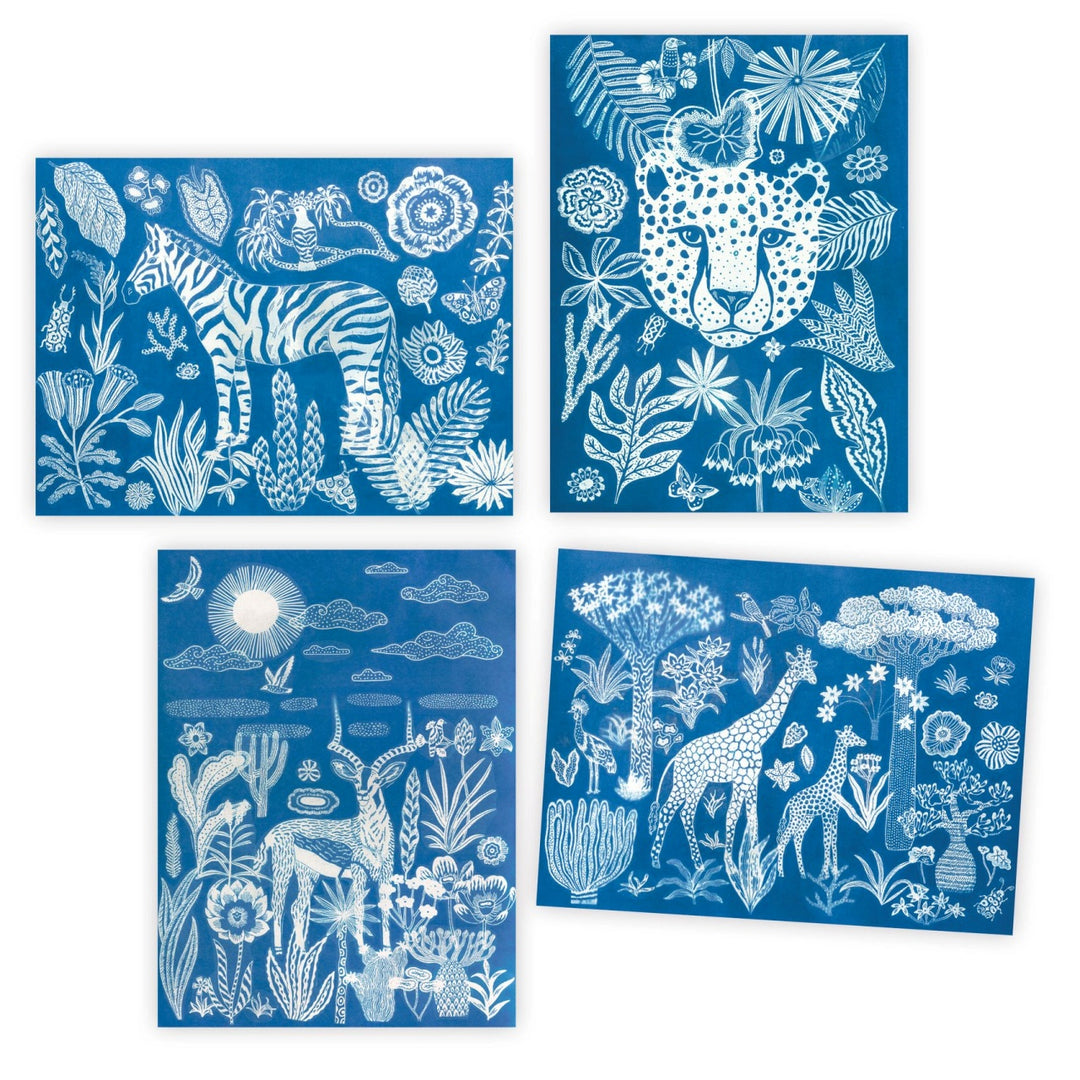 Djeco Cyanotypes - Night-time in the Savannah