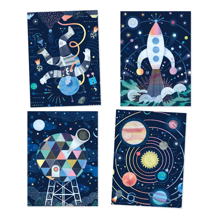 Djeco Scratch Board - Cosmic Mission
