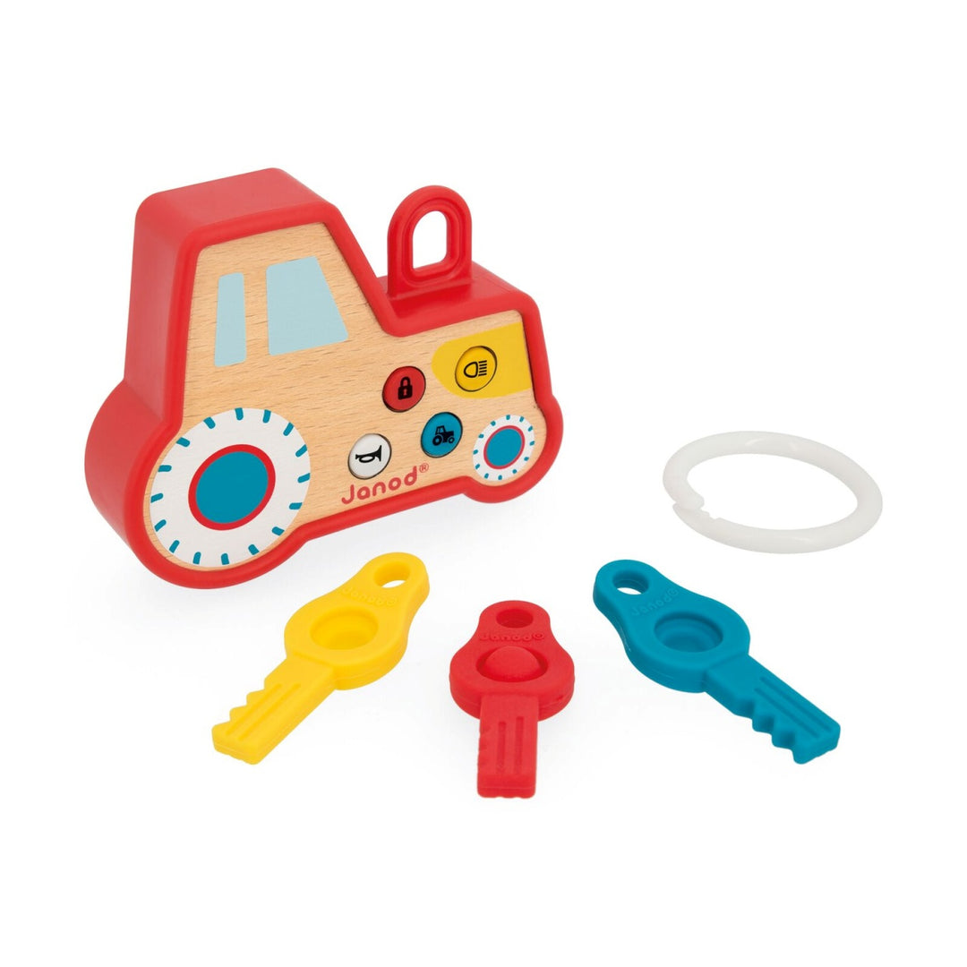 Janod Sound and Light Tractor Keyring