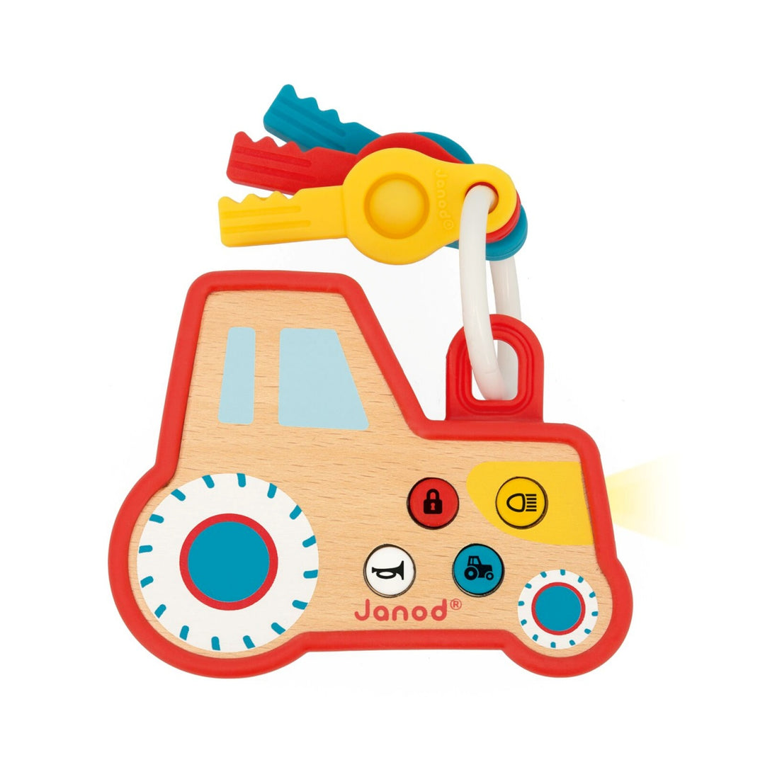 Janod Sound and Light Tractor Keyring