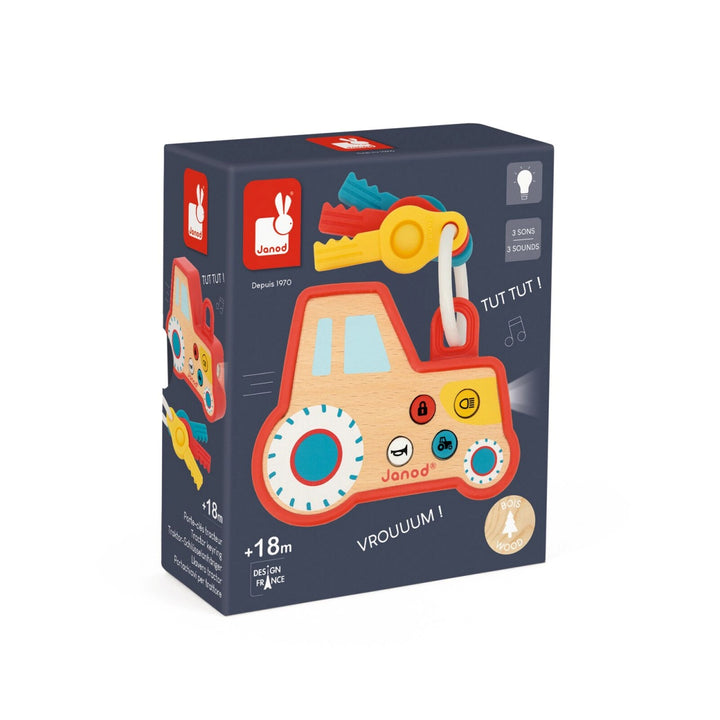 Janod Sound and Light Tractor Keyring